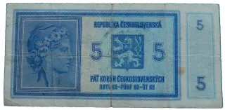 Czech Republic 5 Korun, 1940 reverse